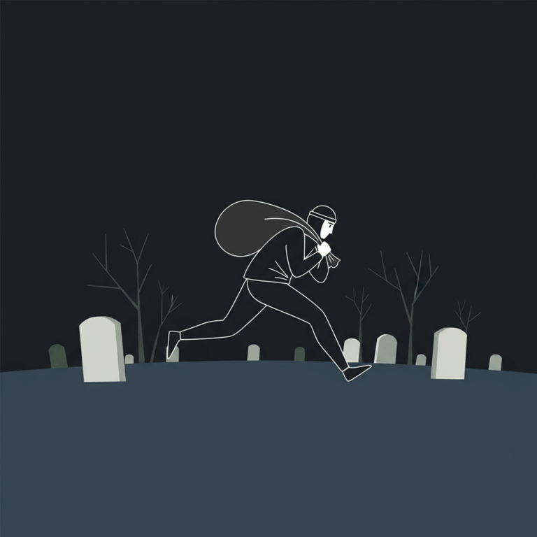 Kradzież na cmentarzu – nawet 8 lat pozbawienia wolności